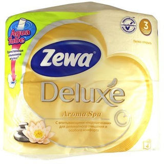 Туалетная бумага Zewa Deluxe АромаСпа, 3 слоя, 4 рулона